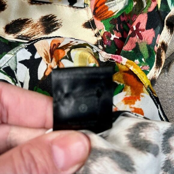 Generation Love New York Kenzie Printed Wrap Long Sleeve Blouse XS - Picture 10 of 10